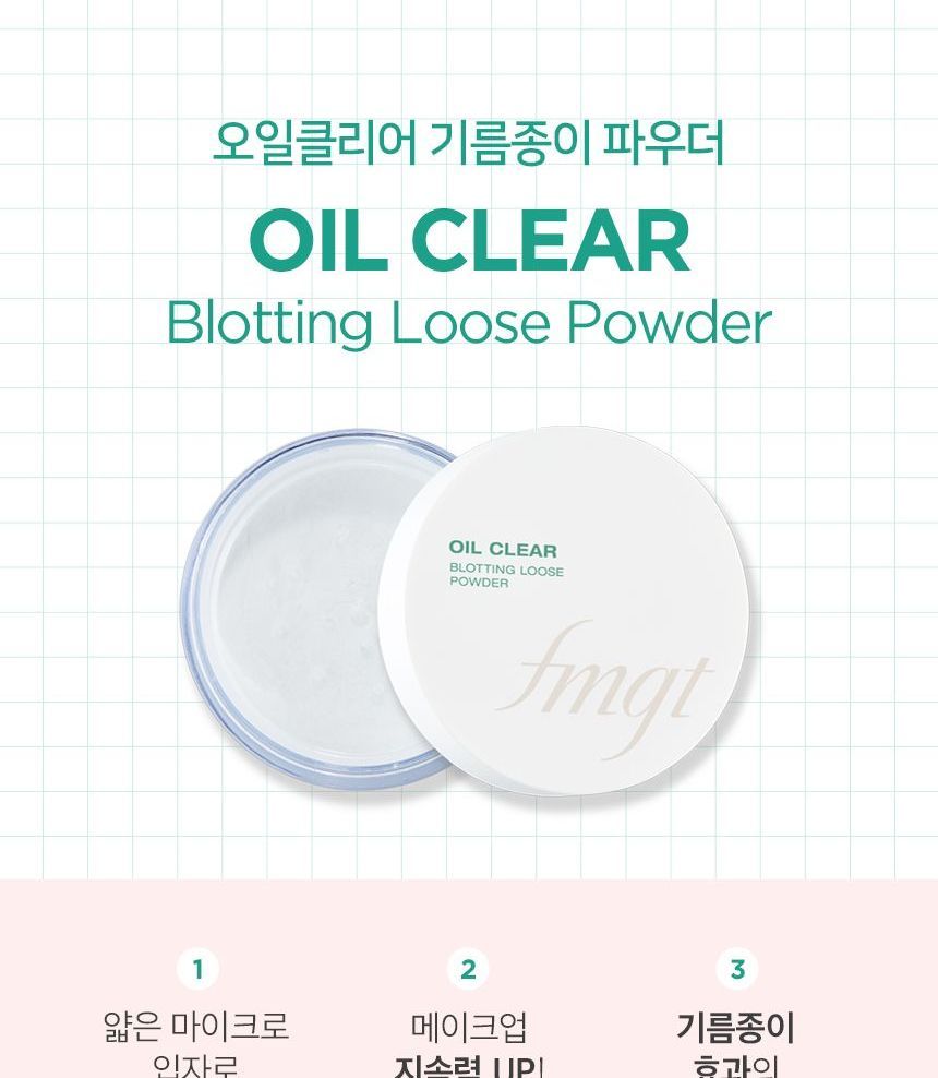 THE FACE SHOP - fmgt Oil Clear Blotting Loose Powder, 7g, 47 g, 8801051486650