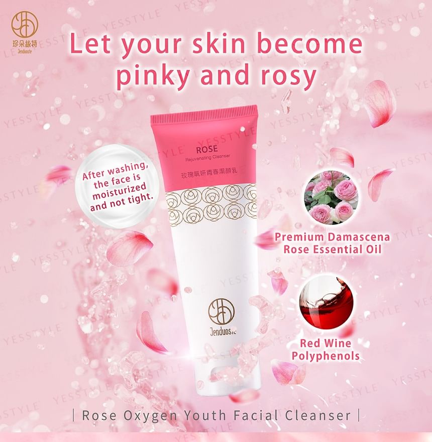 JOURDENESS - Jenduoste Rose Rejuvenating Cleanser, 120ml, 136 g, 4712589347846