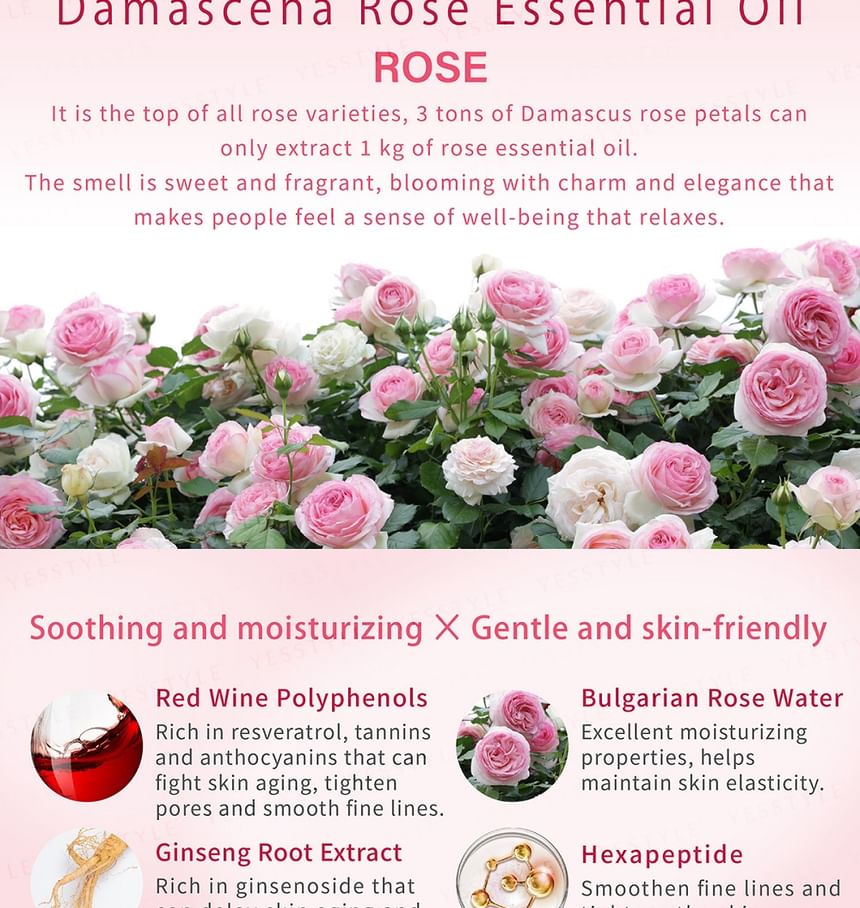 JOURDENESS - Jenduoste Rose Rejuvenating Toner Spray, 100ml, 128 g, 4712589347853