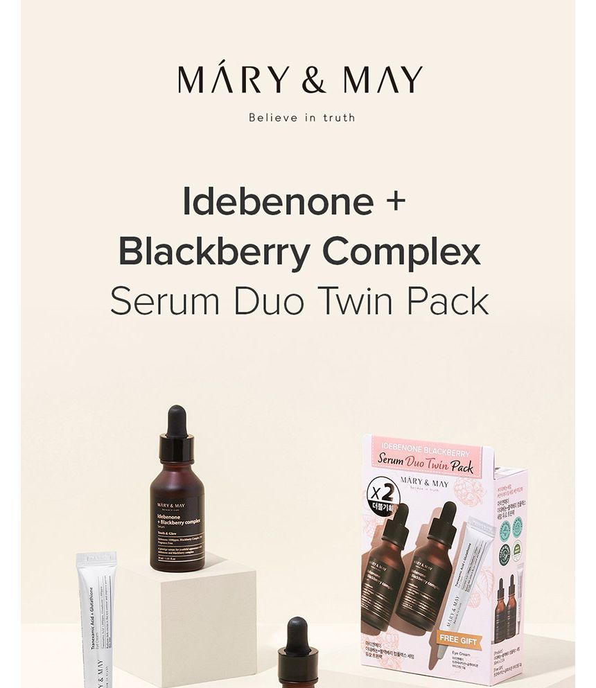 Mary&May - Idebenone Blackberry Serum Duo Twin Pack, 3 pcs, 248 g, 8809670682224