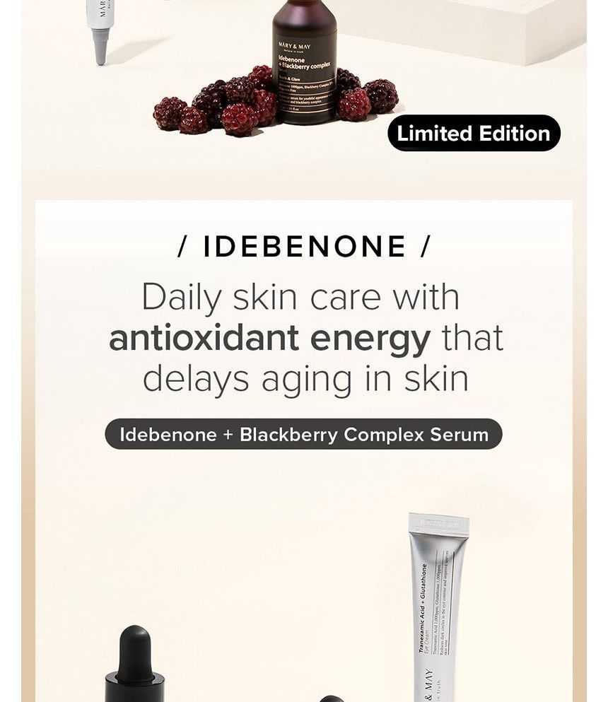 Mary&May - Idebenone Blackberry Serum Duo Twin Pack, 3 pcs, 248 g, 8809670682224