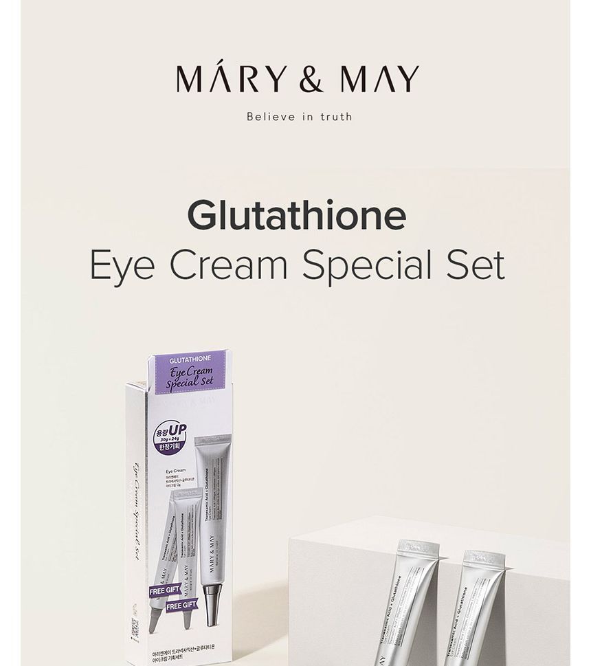 Mary&May - Glutathione Eye Cream Special Set, 3 pcs, 86 g, 8809670682255