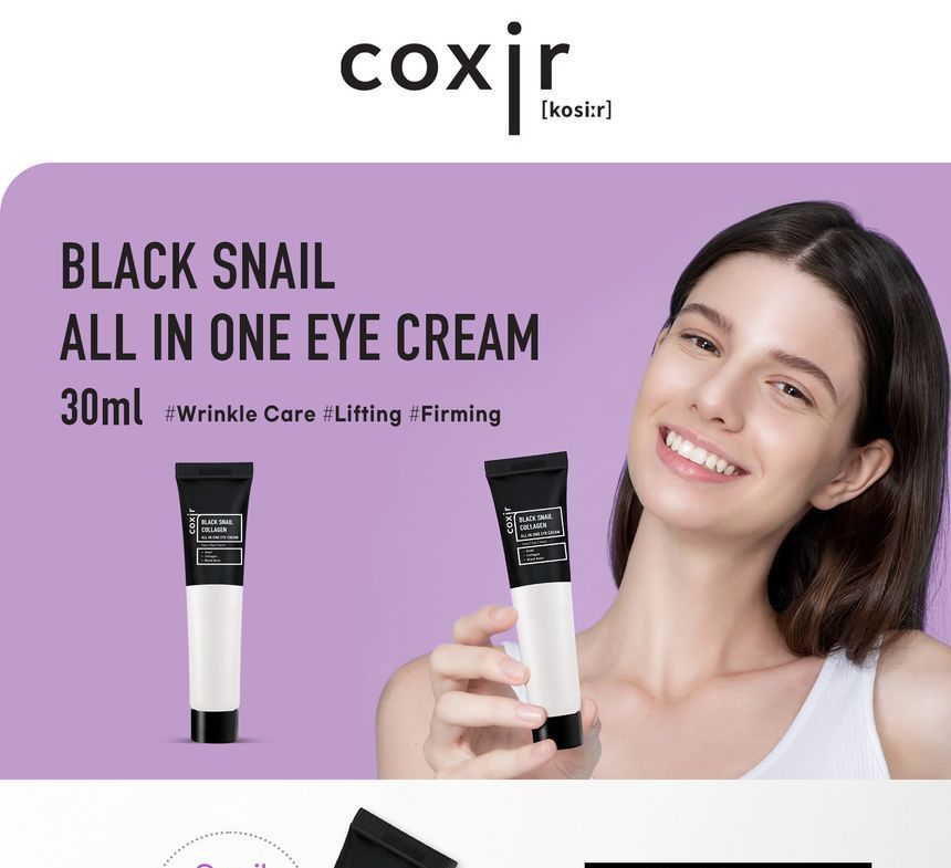 coxir - Black Snail Collagen All In One Eye Cream, 30ml, 46 g, 8809080824887