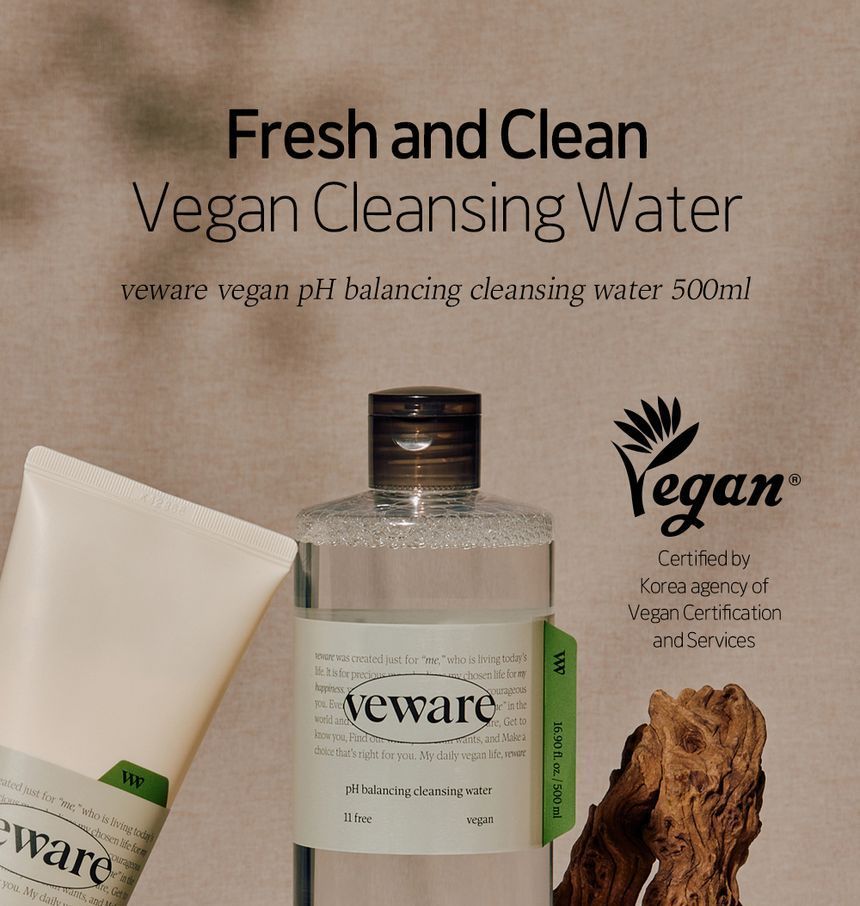 veware - Vegan pH Cleansing Water, 500ml, 576 g, 8809820694497