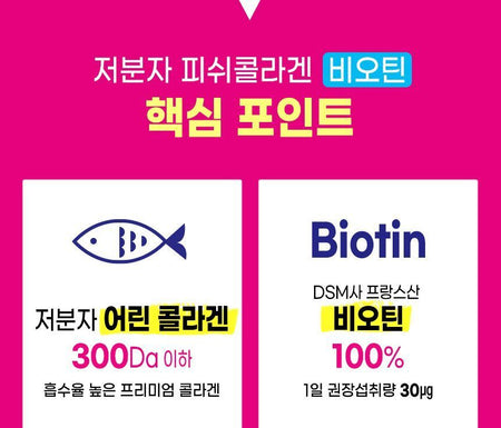 the SKIN HOUSE - Low Molecular Fish Collagen Biotin, 2g x 90 sticks, 336 g, 8809170996111