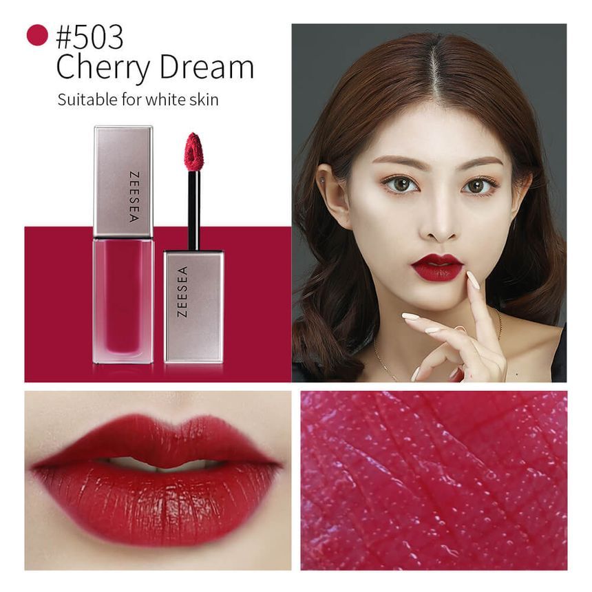 ZEESEA - Mist Matte Lip Glaze - 3 Colors, #504 Chili Tomato, 150 g, 6974475772967