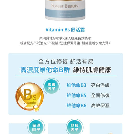 Forest Beauty - Vitamin Bs Renewing & Revitalizing Cream, 45g, 120 g, 4710751666283