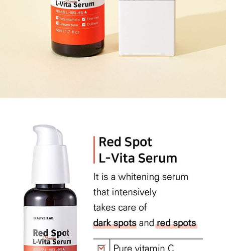 ALIVE:LAB - Red Spot L-Vita Serum, 50ml, 81 g, 8809853890354