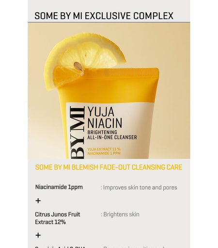 SOME BY MI - Yuja Niacin Brightening All-In-One Cleanser, 100ml, 148 g, 8809647393092