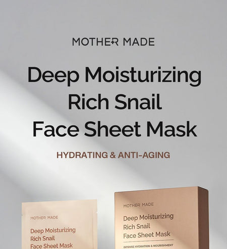 MOTHER MADE - Deep Moisturizing Rich Snail Mask Set, 22ml x 10 pcs, 317 g, X001NCMH8D