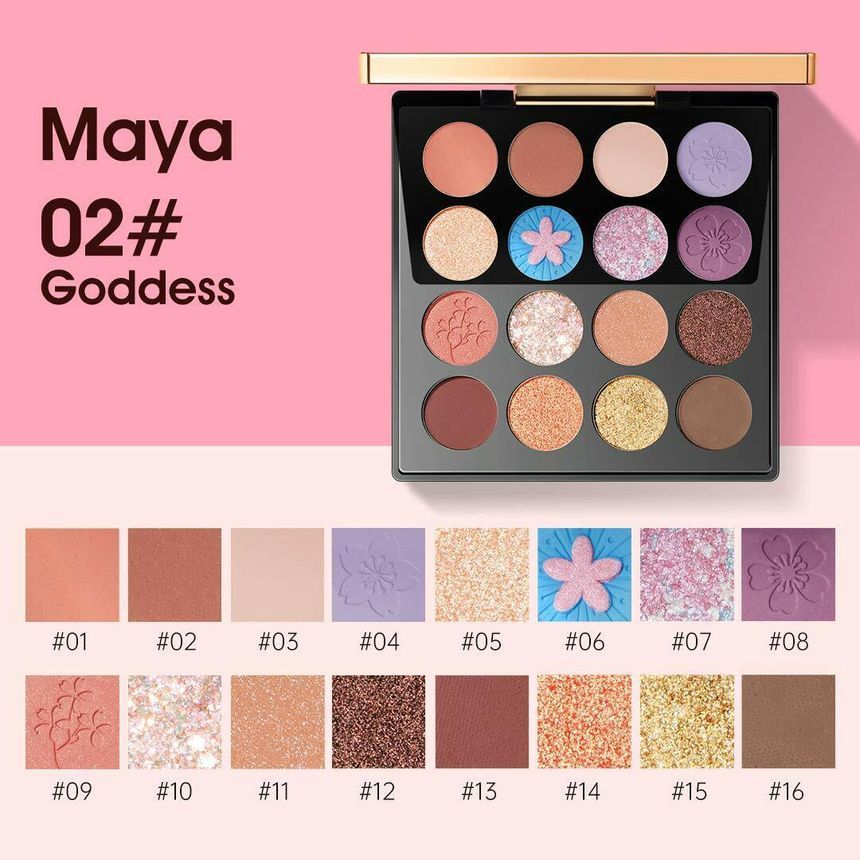 ZEESEA - Maya Eyeshadow Palette - #08 GODDES, #08 GODDES, 240 g, 6974475777375