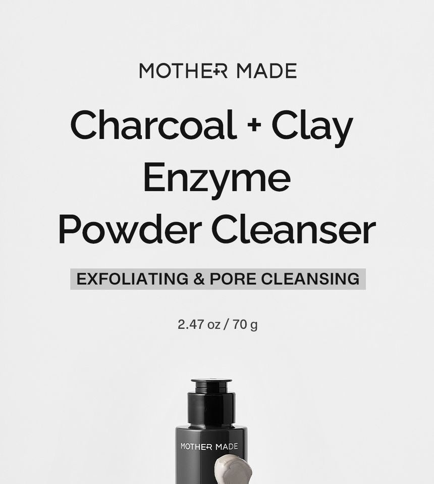 MOTHER MADE - Charcoal + Clay Enzyme Powder Cleanser, 70g, 110 g, 8809380061746