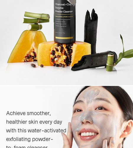 MOTHER MADE - Charcoal + Clay Enzyme Powder Cleanser, 70g, 110 g, 8809380061746