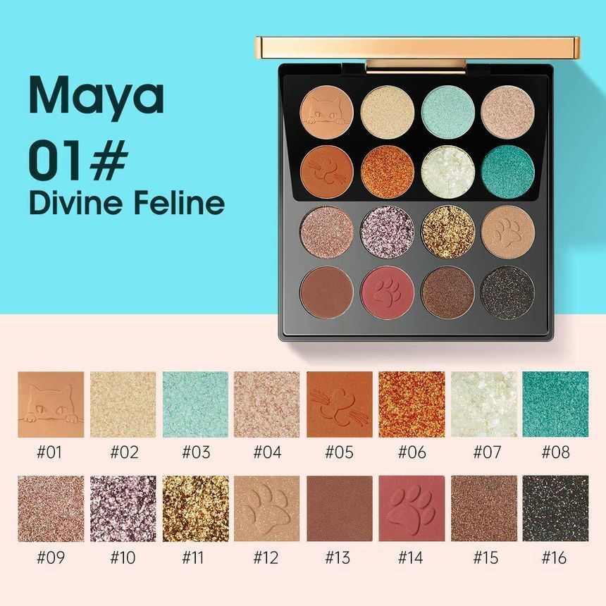 ZEESEA - Maya Eyeshadow Palette - #07 DIVINE FELINE, #07 DIVINE FELINE, 240 g, 6974475777382