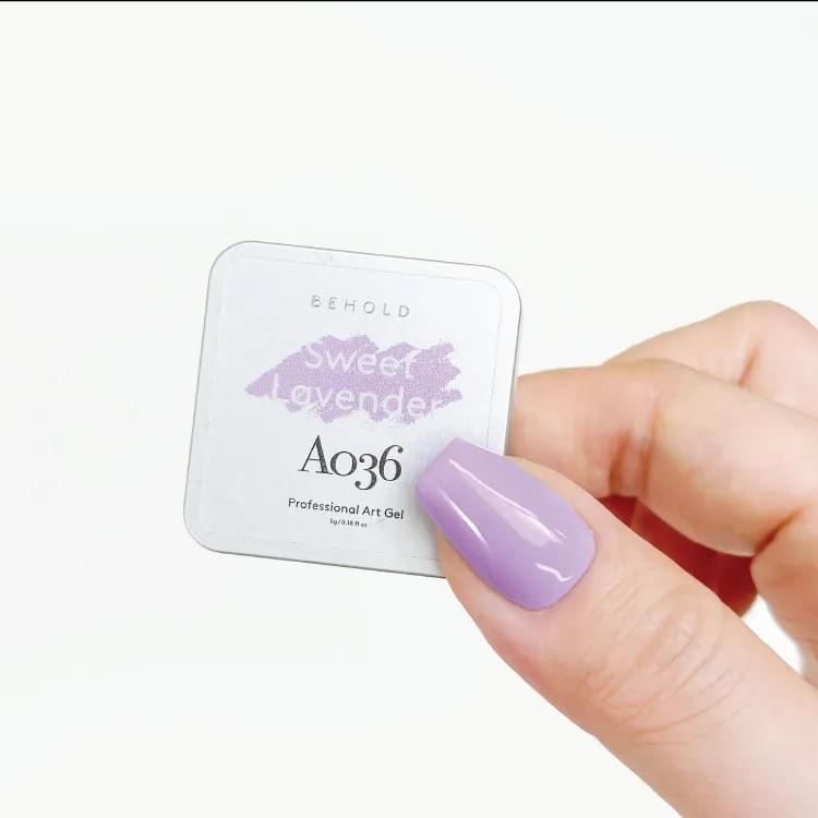 BEHOLD - Professional Art Gel A036 Sweet Lavender, 5ml, 30 g, 4897130756350