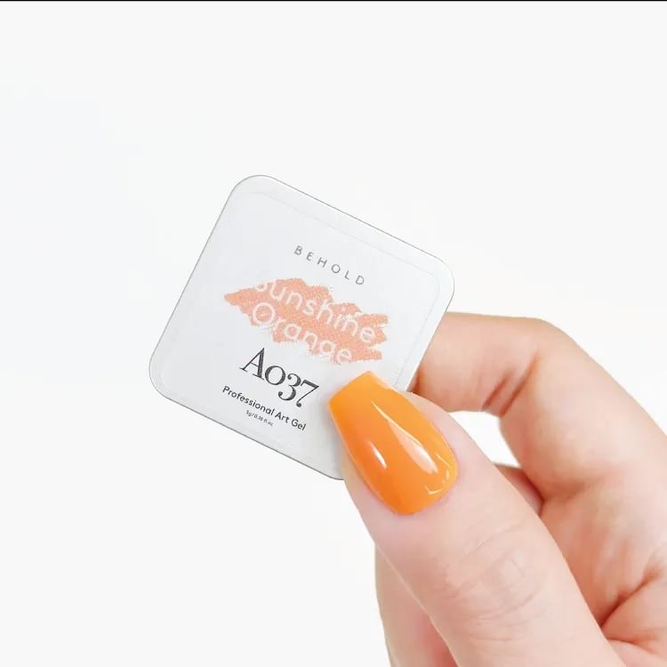 BEHOLD - Professional Art Gel A037 Sunshine Orange, 5ml, 30 g, 4897130756367