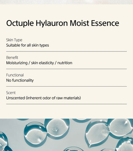 12 GRABS - Octuple Hyaluron Moist Essence, 50ml, 111 g, 8809836240022