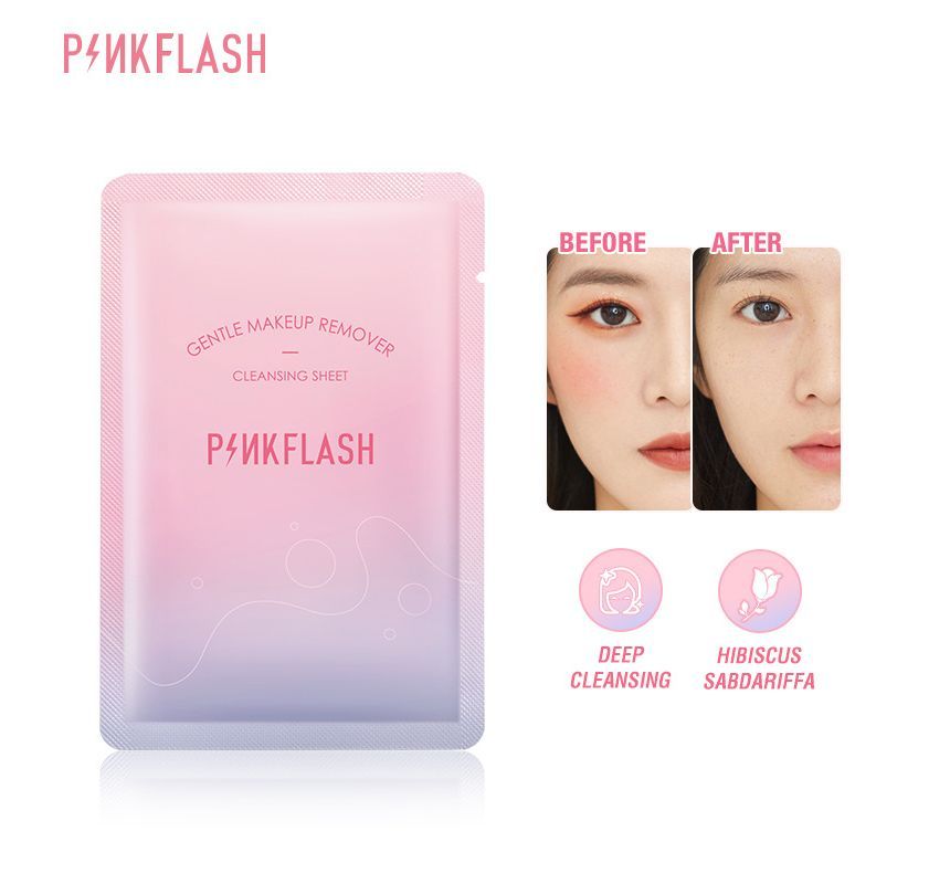 PINKFLASH - Gentle Makeup Remover Cleansing Sheet, #Remover Cleansing Sheet-8ml, 17 g, 6974908112155