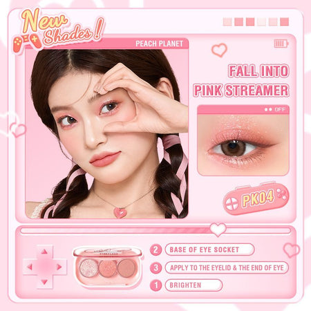 PINKFLASH - New 3 Pan Eyeshadow - PK04, #PK04 - 3g, 44 g, 6941845815739
