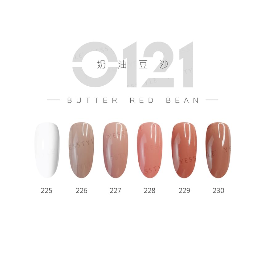 Cosplus - 0121 Nail Gel Polish Butter Red Bean Collection 226, 8ml, 80 g, 4713233396371