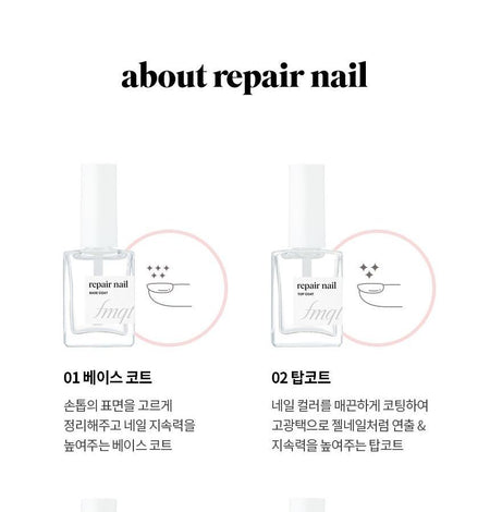 THE FACE SHOP - fmgt Repair Nail Top Coat, #02 Top Coat, 50 g, 8801051497557