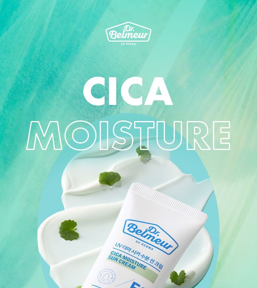 THE FACE SHOP - Dr. Belmeur UV Derma Cica Moisture Sun Cream, 50ml, 73 g, 8801051248623