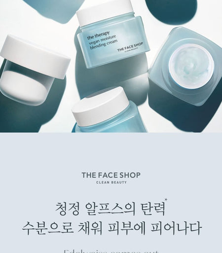 THE FACE SHOP - The Therapy Vegan Moisture Blending Cream Refill Only, 2024 Version - 60ml, 150 g, 8801051496581