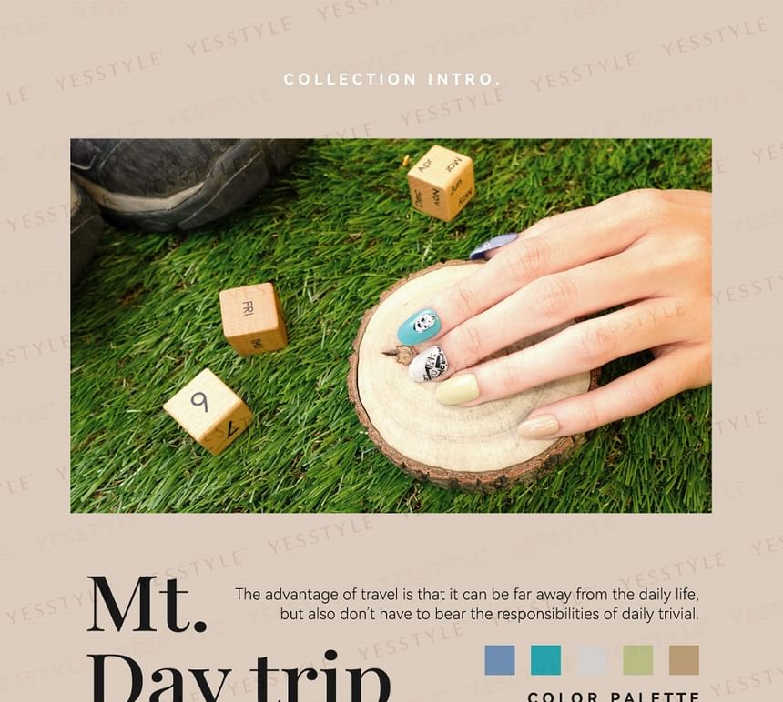 Cosplus - Nouveau Collection Nail Color Gel Mt. Day Trip WS27 River Bank, 12ml, 50 g, 4713233397514