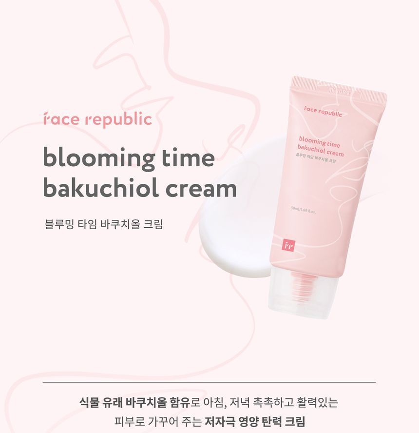 face republic - Blooming Time Bakuchiol Cream, 50ml, 72 g, 8809752670439