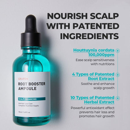 GRAFEN - Root Booster Scalp Enhancing Ampoule, 2024 Version - 50ml, 130 g, 8809642614857