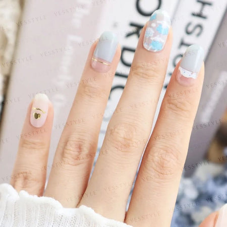 Lunacaca - Sanrio Cinnamoroll Fluffly Cloud Nail Art Stickers, 24 pcs, 50 g, 4892023003014