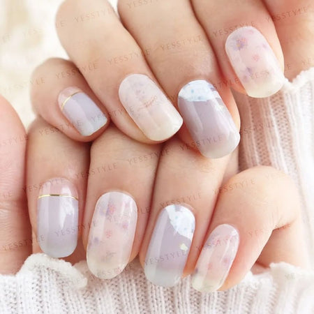 Lunacaca - Sanrio Cinnamoroll Sky Garden Nail Art Stickers, 24 pcs, 50 g, 4892023003015