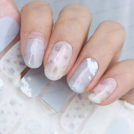 Lunacaca - Sanrio Cinnamoroll Sky Garden Nail Art Stickers, 24 pcs, 50 g, 4892023003015