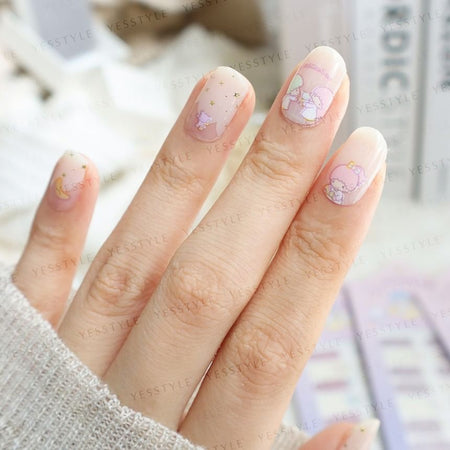 Lunacaca - Sanrio Little Twin Stars Dream Nebula Nail Art Stickers, 24 pcs, 50 g, 4892023003009