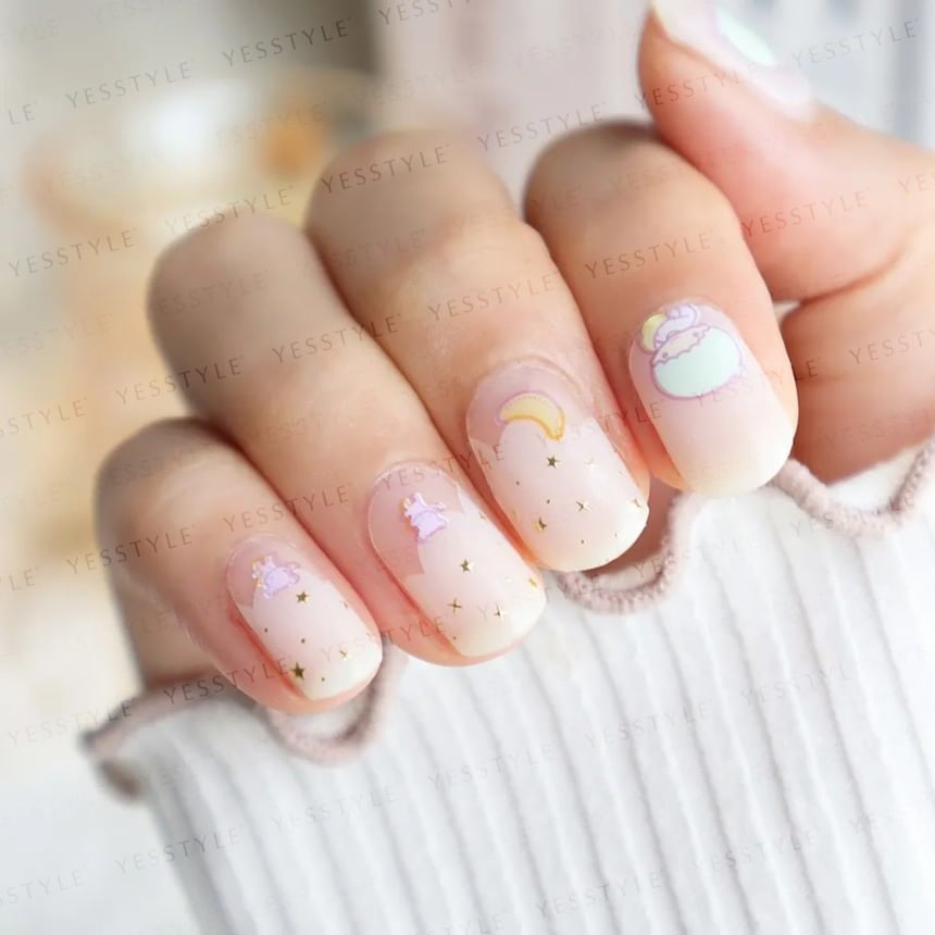 Lunacaca - Sanrio Little Twin Stars Dream Nebula Nail Art Stickers, 24 pcs, 50 g, 4892023003009