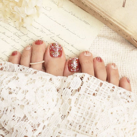 Lunacaca - Fantastic Heartstrings Toenail Art Stickers, 24 pcs, 50 g, 4892022002120