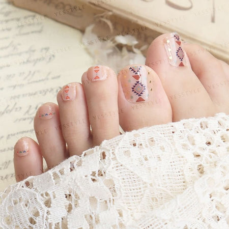 Lunacaca - Dreamy Tribe Toenail Art Stickers, 24 pcs, 50 g, 4892022002118