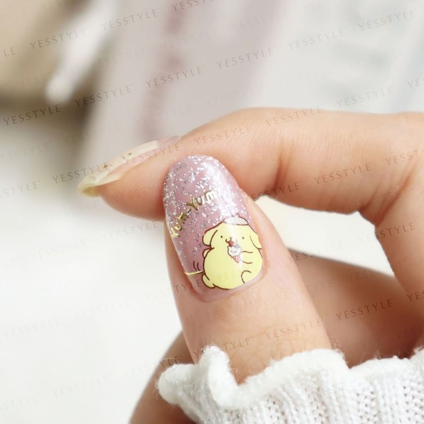 Lunacaca - Sanrio Pomopmpurin Foodie’s Daily Nail Art Stickers, 24 pcs, 50 g, 4892023003005