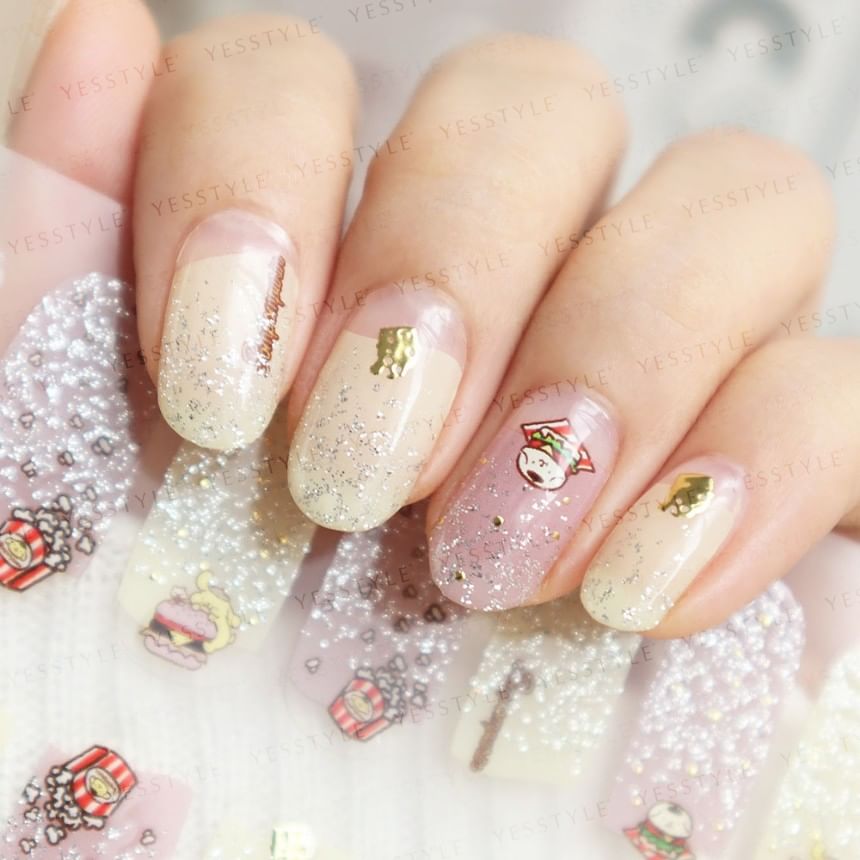 Lunacaca - Sanrio Pomopmpurin Foodie’s Daily Nail Art Stickers, 24 pcs, 50 g, 4892023003005