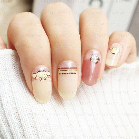 Lunacaca - Sanrio Pomopmpurin Pudding Puddin Nail Art Stickers, 24 pcs, 50 g, 4892023003004