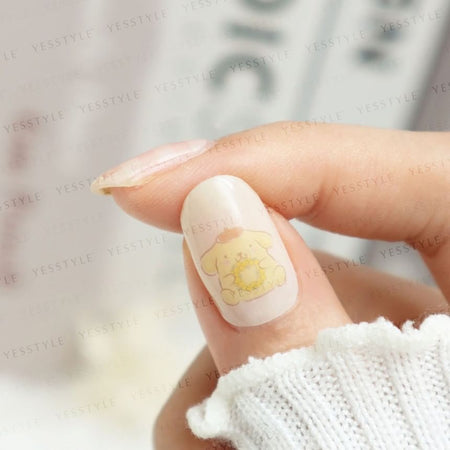 Lunacaca - Sanrio Pomopmpurin Flower Wreath Nail Art Stickers, 24 pcs, 50 g, 4892023003003