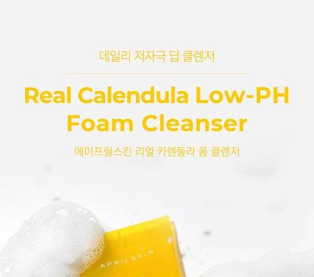 APRILSKIN - Real Calendula Low-pH Foam Cleanser, 200g, 260 g, 8800256109623