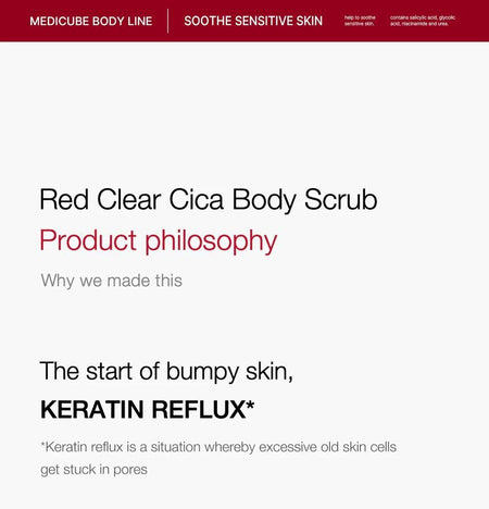 medicube - Red Clear Cica Body Scrub, 270g, 320 g, 8809852976769