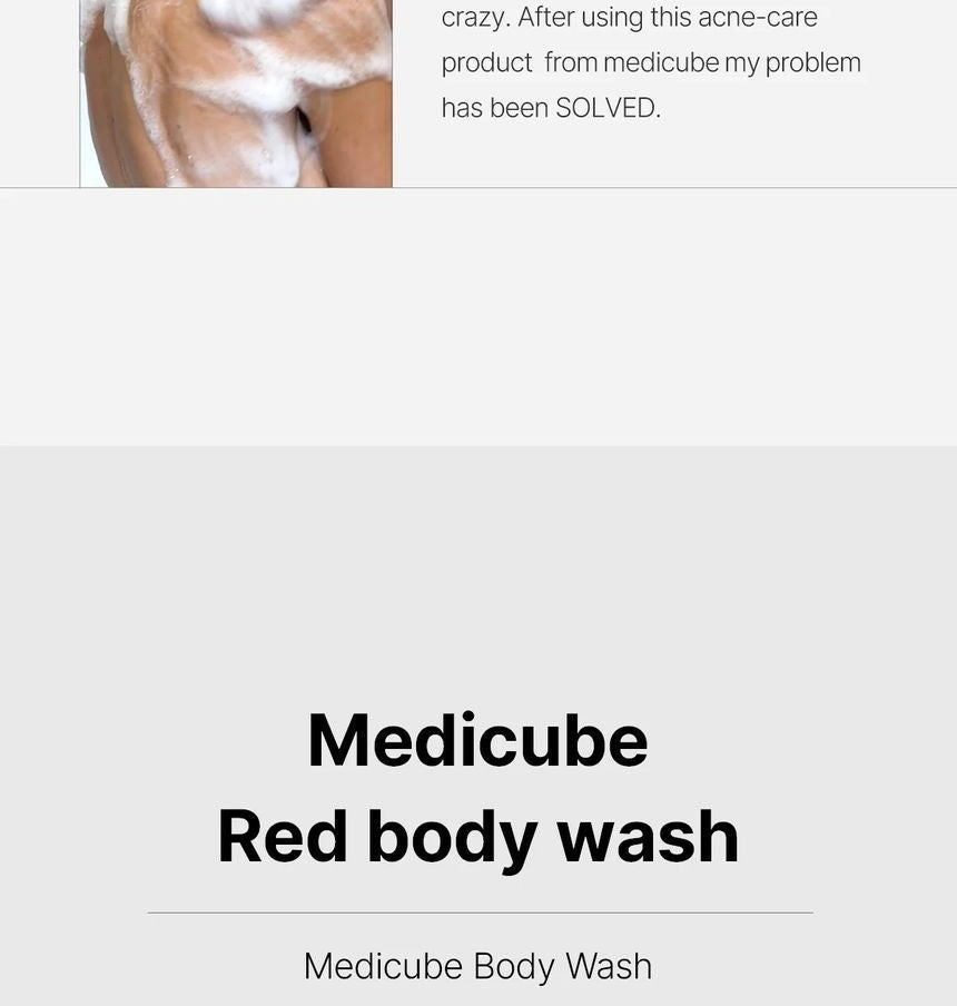 medicube - Red Body Wash, 400g, 650 g, 8809936587119