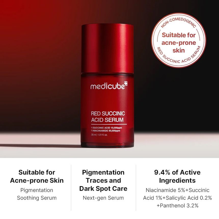 medicube - Red Succinic Acid Serum, 30ml, 100 g, 8809921774258