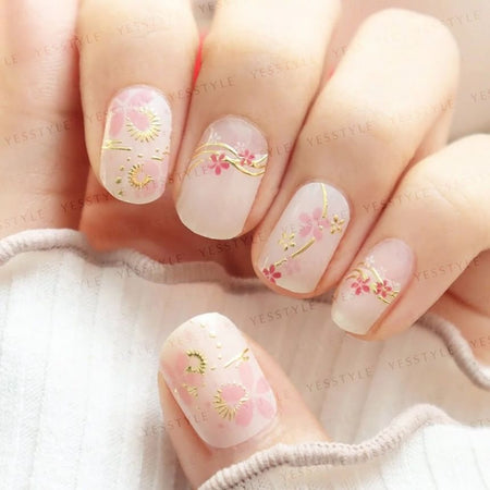 Lunacaca - Sakura Festival Nail Art Stickers, 24 pcs, 50 g, 4892022001009