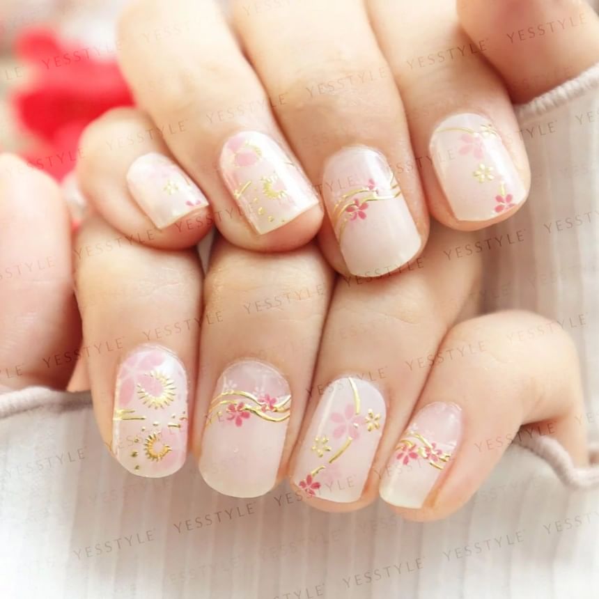 Lunacaca - Sakura Festival Nail Art Stickers, 24 pcs, 50 g, 4892022001009
