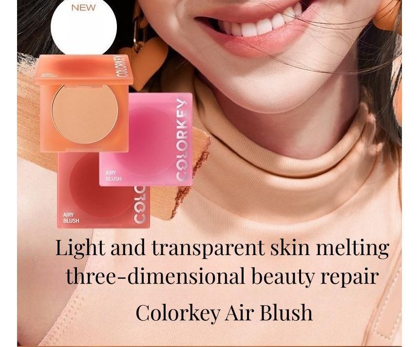 COLORKEY - Airy Blusher-Red brown, #02 Brick red brown - 4g, 49 g, 6975326782845
