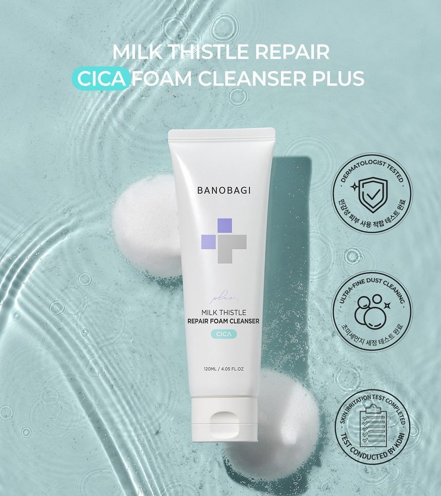 BANOBAGI - Milk Thistle Repair Cica Foam Cleanser Plus, 120ml, 156 g, 8809486365960