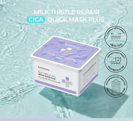BANOBAGI - Milk Thistle Repair Cica Quick Mask Plus, 30 Sheets, 497 g, 8809486366158